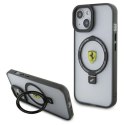 Etui Ferrari Ring Stand 2023 Collection MagSafe na iPhone 15 Plus / 14 Plus - przezroczyste Ferrari