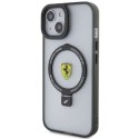 Etui Ferrari Ring Stand 2023 Collection MagSafe na iPhone 15 Plus / 14 Plus - przezroczyste Ferrari