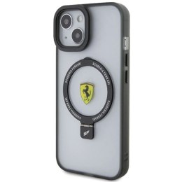 Etui Ferrari Ring Stand 2023 Collection MagSafe na iPhone 15 Plus / 14 Plus - przezroczyste Ferrari