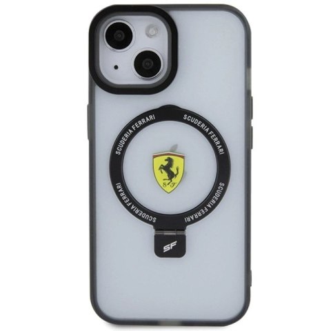 Etui Ferrari Ring Stand 2023 Collection MagSafe na iPhone 15 Plus / 14 Plus - przezroczyste Ferrari