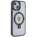 Etui Ferrari Ring Stand 2023 Collection MagSafe na iPhone 15 Plus / 14 Plus - przezroczyste Ferrari