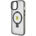 Etui Ferrari Ring Stand 2023 Collection MagSafe na iPhone 15 Plus / 14 Plus - przezroczyste Ferrari