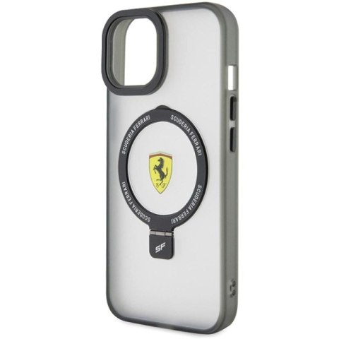 Etui Ferrari Ring Stand 2023 Collection MagSafe na iPhone 15 Plus / 14 Plus - przezroczyste Ferrari