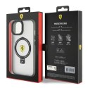 Etui Ferrari Ring Stand 2023 Collection MagSafe na iPhone 15 Plus / 14 Plus - przezroczyste Ferrari