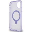 Etui Guess Ring Stand Script Glitter MagSafe na iPhone 11 / Xr - fioletowe Guess