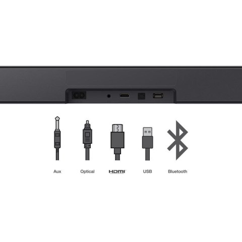 Soundbar TCL S45HE 2.0 kan.100W Bluetooth 5.2 Dolby Atmos Tytanowy TCL