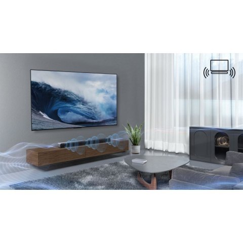 Soundbar TCL S45HE 2.0 kan.100W Bluetooth 5.2 Dolby Atmos Tytanowy TCL
