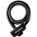 Zapięcie rowerowe Rockbros RKS515-BK na klucz 1,1m - czarne Rockbros