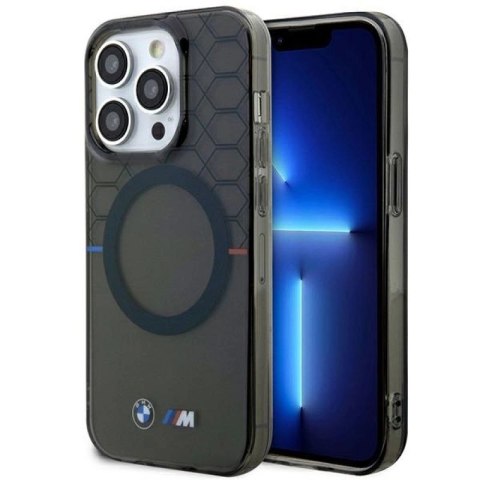 Etui BMW Pattern MagSafe na iPhone 13 Pro Max - szare BMW