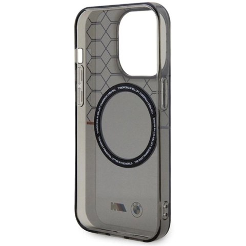 Etui BMW Pattern MagSafe na iPhone 13 Pro Max - szare BMW