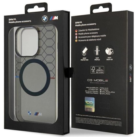 Etui BMW Pattern MagSafe na iPhone 13 Pro Max - szare BMW