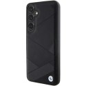 Etui BMW Signature Leather Crossing Lines Pattern na Samsung Galaxy S24+ - czarne BMW