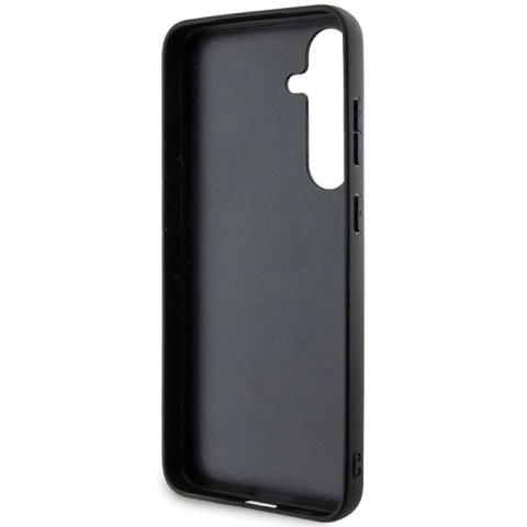 Etui BMW Signature Leather Half Textured & Circle MagSafe na Samsung Galaxy S24+ - czarne BMW