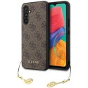 Etui Guess 4G Charms Collection na Samsung Galaxy S23 FE - brązowe Guess