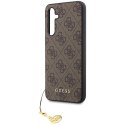 Etui Guess 4G Charms Collection na Samsung Galaxy S23 FE - brązowe Guess