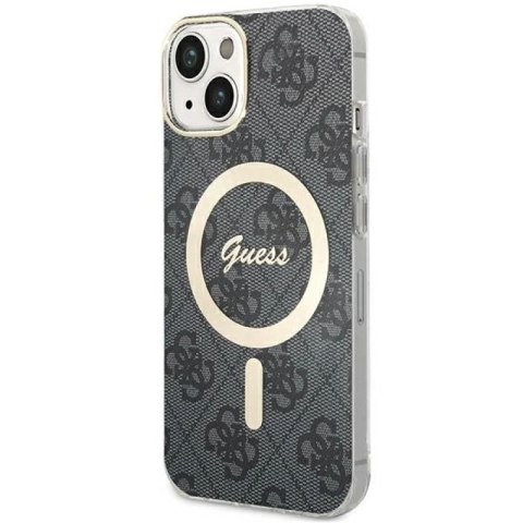 Etui Guess 4G MagSafe na iPhone 15 Plus / 14 Plus - czarne Guess