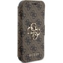 Etui Guess 4G Metal Logo na iPhone 15 Pro - brązowe Guess