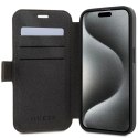 Etui Guess 4G Metal Logo na iPhone 15 Pro - brązowe Guess