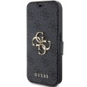 Etui Guess 4G Metal Logo na iPhone 15 Pro - szare Guess