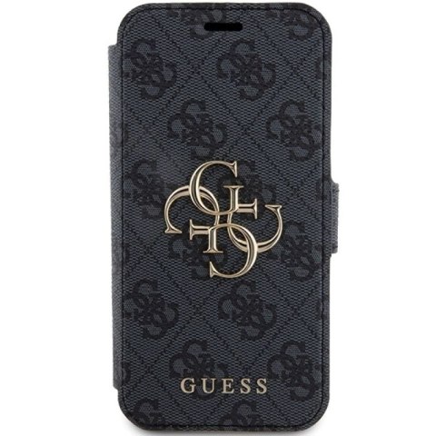 Etui Guess 4G Metal Logo na iPhone 15 Pro - szare Guess