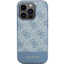 Etui Guess 4G Stripe Collection na iPhone 15 Pro - niebieskie Guess
