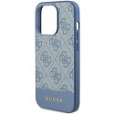 Etui Guess 4G Stripe Collection na iPhone 15 Pro - niebieskie Guess