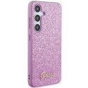 Etui Guess Glitter Script na Samsung Galaxy S24 - fioletowe Guess
