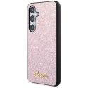 Etui Guess Glitter Script na Samsung Galaxy S24 - różowe Guess