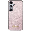 Etui Guess Glitter Script na Samsung Galaxy S24 - różowe Guess