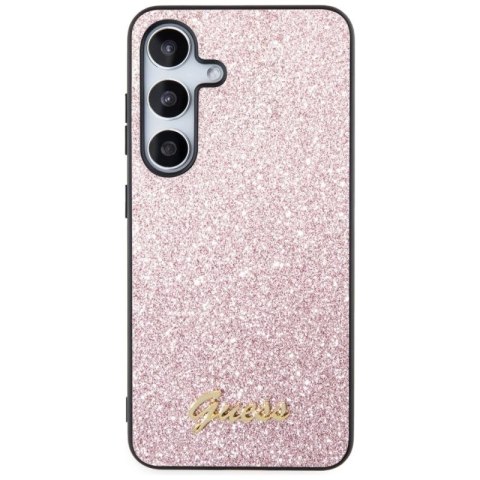Etui Guess Glitter Script na Samsung Galaxy S24 - różowe Guess
