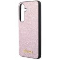Etui Guess Glitter Script na Samsung Galaxy S24 - różowe Guess