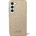 Etui Guess Glitter Script na Samsung Galaxy S24+ - złote Guess