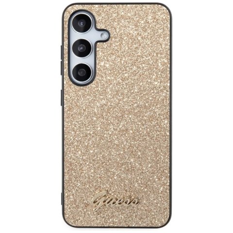 Etui Guess Glitter Script na Samsung Galaxy S24 - złote Guess