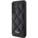 Etui Guess Quilted Metal Logo na Samsung Galaxy S23 FE - czarne Guess