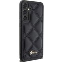 Etui Guess Quilted Metal Logo na Samsung Galaxy S23 FE - czarne Guess