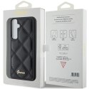 Etui Guess Quilted Metal Logo na Samsung Galaxy S23 FE - czarne Guess
