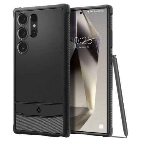 Etui Spigen Rugged Armor na Samsung Galaxy S24 Ultra - czarny mat Spigen