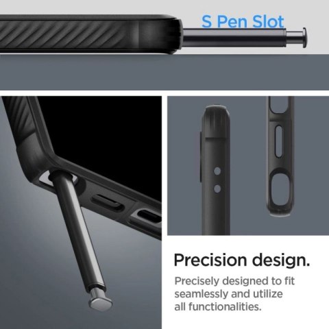 Etui Spigen Rugged Armor na Samsung Galaxy S24 Ultra - czarny mat Spigen