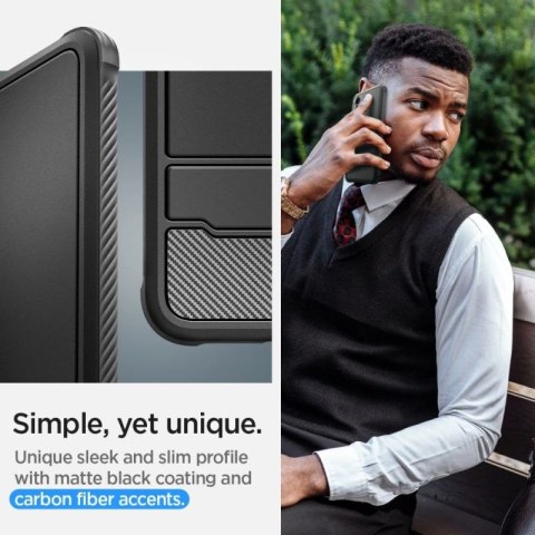 Etui Spigen Rugged Armor na Samsung Galaxy S24 - czarny mat Spigen