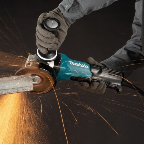 MAKITA SZLIFIERKA KĄT.125mm GA5093X01 1900W WŁĄCZNIK ŁOPATKOWY, REG.OBR., HAMULEC Hikvision