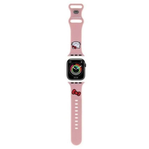 Pasek Hello Kitty Silicone Kitty Head na Apple Watch 42/44/45/49mm - różowy Hello Kitty