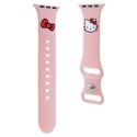 Pasek Hello Kitty Silicone Kitty Head na Apple Watch 42/44/45/49mm - różowy Hello Kitty