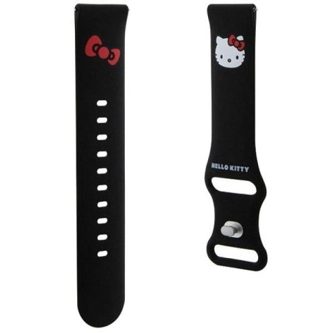 Pasek Hello Kitty Silicone Kitty Head uniwersalny 20mm - czarny Hello Kitty