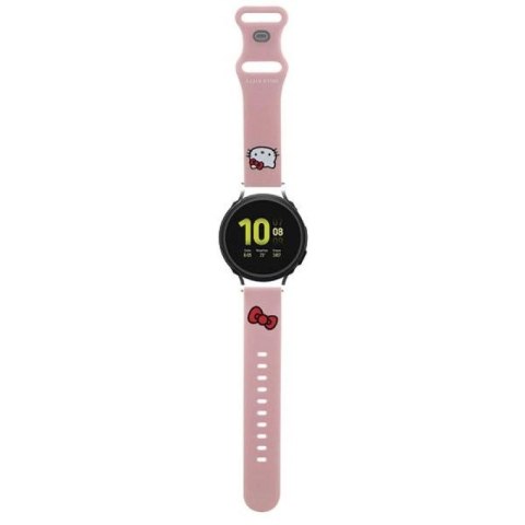 Pasek Hello Kitty Silicone Kitty Head uniwersalny 20mm - różowy Hello Kitty