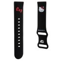 Pasek Hello Kitty Silicone Kitty Head uniwersalny 22mm - czarny Hello Kitty