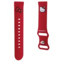 Pasek Hello Kitty Silicone Kitty Head uniwersalny 22mm - czerwony Hello Kitty