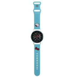 Pasek Hello Kitty Silicone Kitty Head uniwersalny 22mm - niebieski Hello Kitty