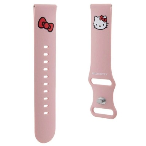 Pasek Hello Kitty Silicone Kitty Head uniwersalny 22mm - różowy Hello Kitty