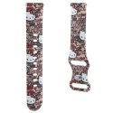 Pasek Hello Kitty Silicone Tags Graffiti uniwersalny 20mm - różowy Hello Kitty