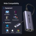 Adapter Ugreen CM648 USB-C do RJ45 Ethernet 2.5G - szary UGREEN